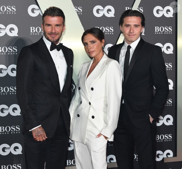 David Beckham et Victoria Beckham, accompagnés de leur fils Brooklyn Beckham ont participé à la soirée "GQ Men of the Year" Awards à Londres le 3 septembre 2019.