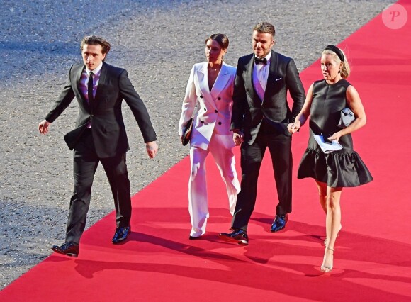 David Beckham et Victoria Beckham, accompagnés de leur fils Brooklyn Beckham ont participé à la soirée "GQ Men of the Year" Awards à Londres le 3 septembre 2019.