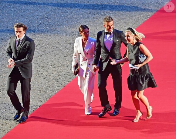 David Beckham et Victoria Beckham, accompagnés de leur fils Brooklyn Beckham ont participé à la soirée "GQ Men of the Year" Awards à Londres le 3 septembre 2019.