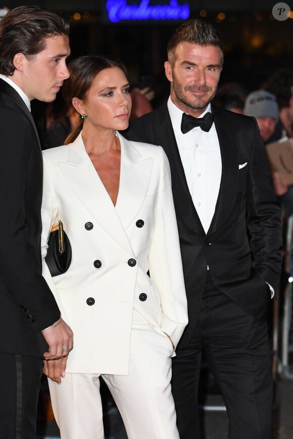David Beckham et Victoria Beckham, accompagnés de leur fils Brooklyn Beckham ont participé à la soirée "GQ Men of the Year" Awards à Londres le 3 septembre 2019.