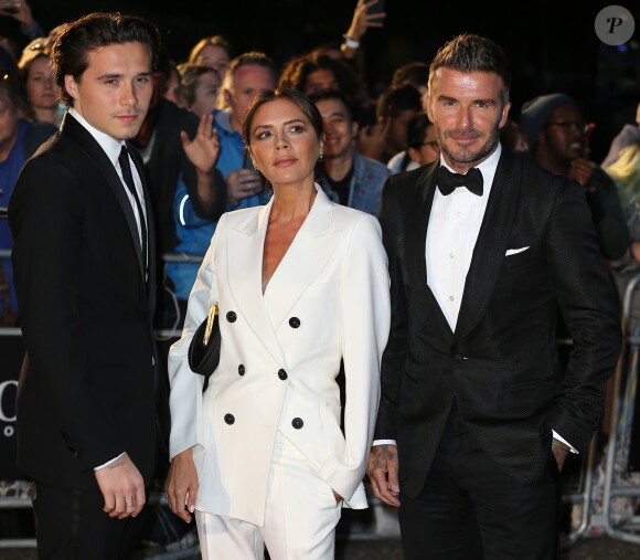 David Beckham et Victoria Beckham, accompagnés de leur fils Brooklyn Beckham ont participé à la soirée "GQ Men of the Year" Awards à Londres le 3 septembre 2019.