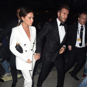 David Beckham et Victoria Beckham, accompagnés de leur fils Brooklyn Beckham ont participé à la soirée "GQ Men of the Year" Awards à Londres le 3 septembre 2019.