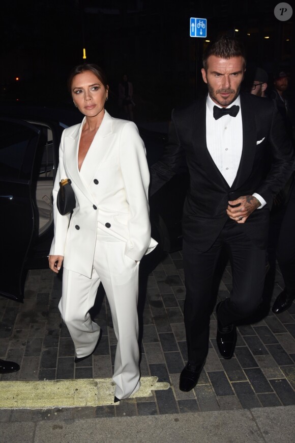 David Beckham et Victoria Beckham, accompagnés de leur fils Brooklyn Beckham ont participé à la soirée "GQ Men of the Year" Awards à Londres le 3 septembre 2019.