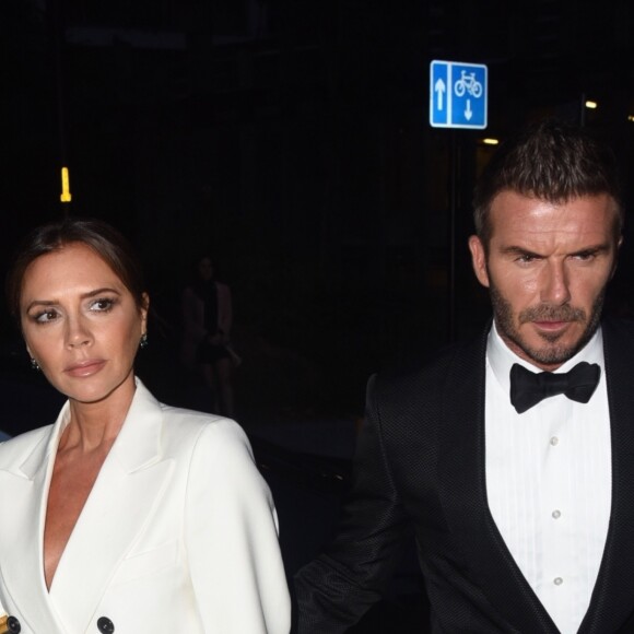 David Beckham et Victoria Beckham, accompagnés de leur fils Brooklyn Beckham ont participé à la soirée "GQ Men of the Year" Awards à Londres le 3 septembre 2019.
