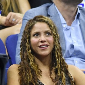 Shakira et Gerard Piqué dans les tribunes de l'US Open, à New York, le 4 septembre 2019, lors du match opposant Rafael Nadal à Diego Schwartzman. L'Espagnol s'est imposé en trois sets.