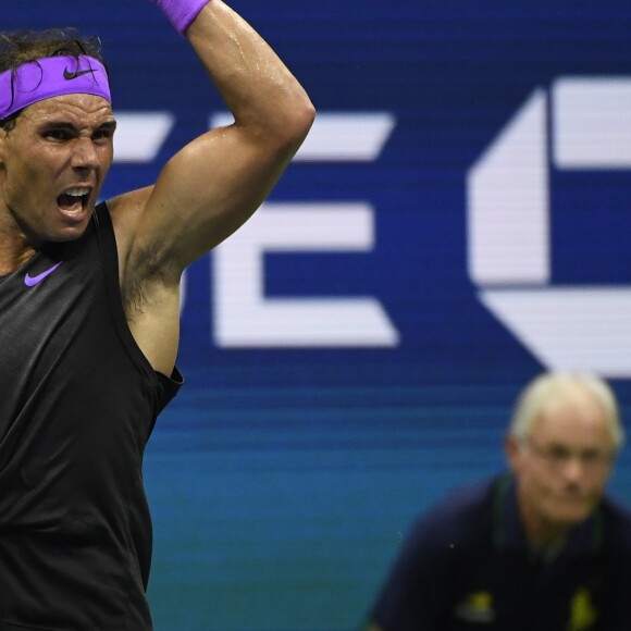 Rafael Nadal lors de l'US Open de Tennis au USTA Billie Jean King National Tennis Center à Flushing dans l'arrondissement du Queens à New York City, New York, Etats-Unis, le 4 septembre 2019. © Chryslene Caillaud/Panoramic/Bestimage