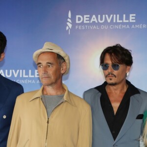 Andrea Lervolino, Mark Rylance, Johnny Depp, Lady Monika Bacardi - Photocall du film "Waiting For The Barbarians" lors du 45éme festival du Cinéma Américain de Deauville le 8 septembre 2019. © Denis Guignebourg/Bestimage