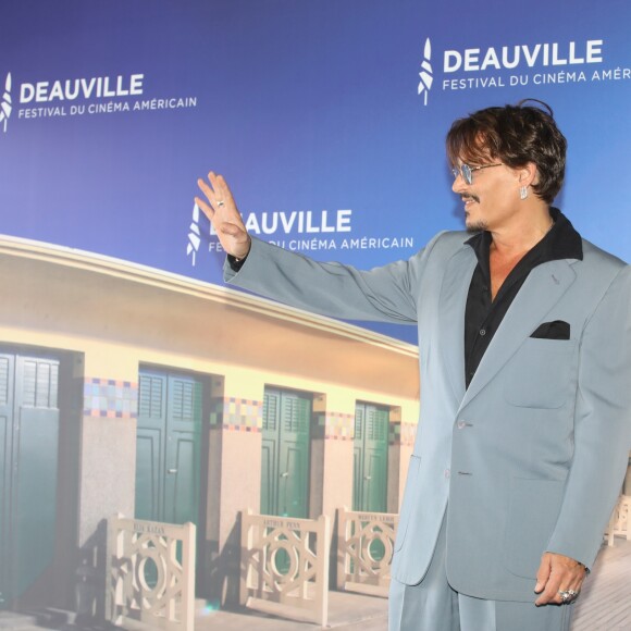 Johnny Depp - Photocall du film "Waiting For The Barbarians" lors du 45éme festival du Cinéma Américain de Deauville le 8 septembre 2019. © Denis Guignebourg/Bestimage