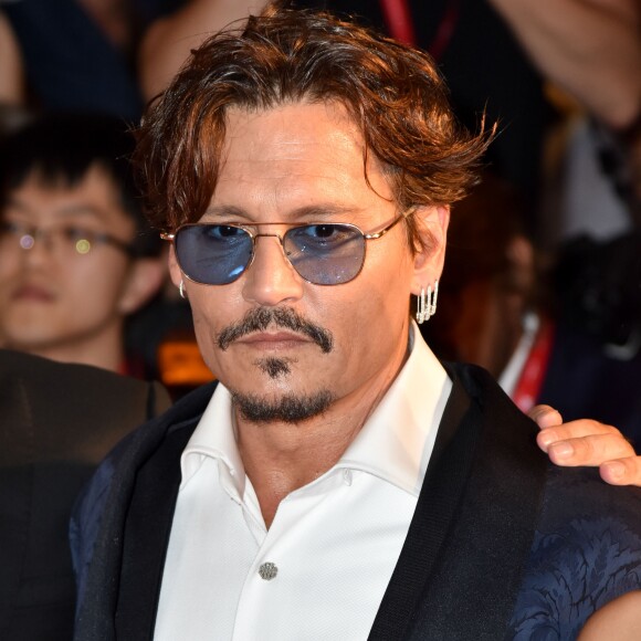 Johnny Depp à la première de "Waiting For Barbarians" au 76ème Festival International du Film de Venise (Mostra), le 6 septembre 2019.