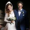 Mariage de Thomas Hollande et de la journaliste Emilie Broussouloux l'église de Meyssac en Corrèze, près de Brive, ville d'Emilie. Le 8 Septembre 2018. © Patrick Bernard-Guillaume Collet / Bestimage
