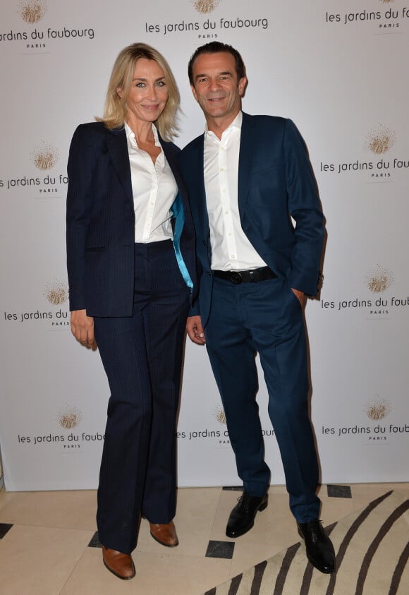 Olivier Rouleau, propriétaire de l'hôtel Les Jardins du Faubourg, lors de la soirée d'inauguration de l'établissement à Paris le 9 septembre 2019, nouvel établissement cinq étoiles au coeur du Triangle d'Or.