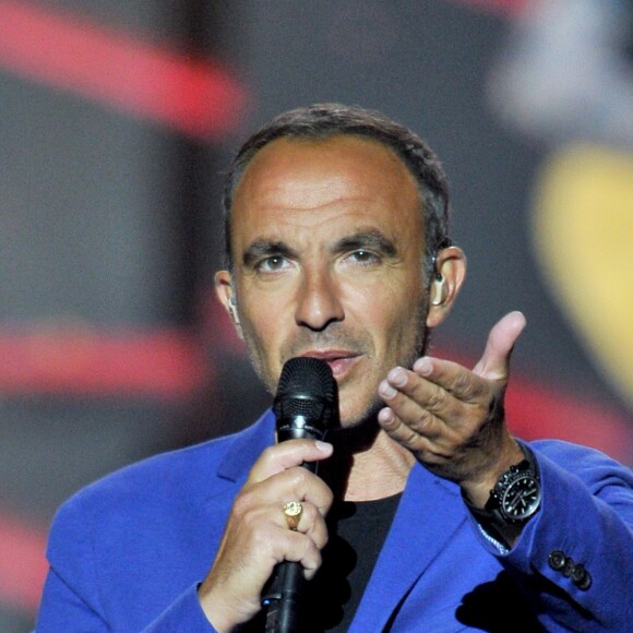 Exclusif - Nikos Aliagas lors de l'enregistrement de l'émission "La Chanson de l'Année 2019" aux Arènes de Nîmes, le 16 mai 2019.  © Guillaume Gaffiot/Bestimage