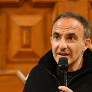 Exclusif - Nikos Aliagas présente son travail photographique au Centre Universitaire Méditérannéen à Nice, France, le 3 avril 2019. © Bruno Bebert/Bestimage