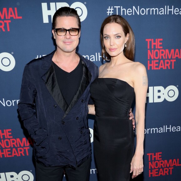 Brad Pitt, Angelina Jolie - Première du film 'The Normal Heart' à New York le 12 mai 2014.