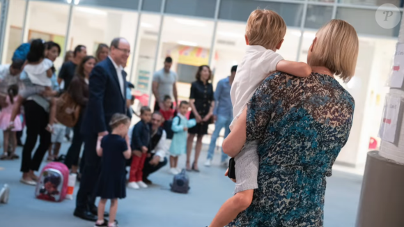 Jacques et Gabriella de Monaco, 4 ans, ont fait leur rentrée scolaire le 10 septembre 2019.
