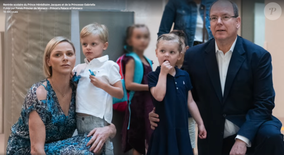 Jacques et Gabriella de Monaco, 4 ans, ont fait leur rentrée scolaire le 10 septembre 2019.