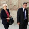 Marine Le Pen et son compagnon Louis Aliot - Députés et sénateurs arrivant lors de la réunion du Parlement en Congrès au château de Versailles, le 3 juillet 2017. © Stéphane Lemouton/Bestimage