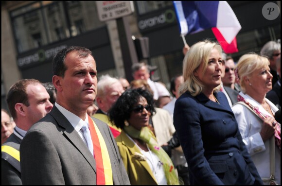 Louis Aliot et Marine Le Pen à Paris en 2011.