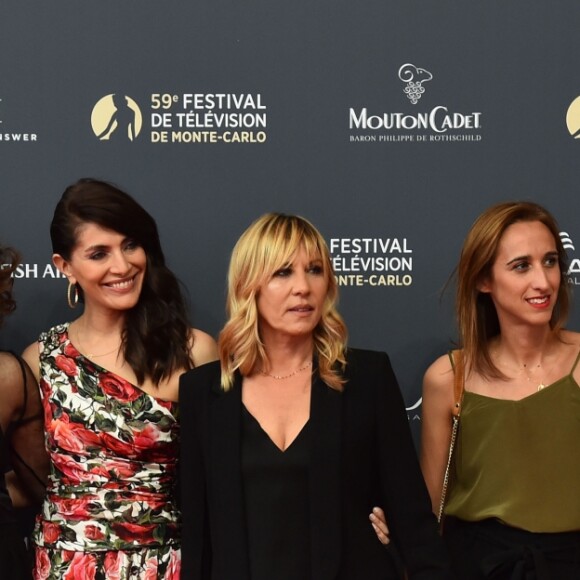 Valeria Cavalli, Caterina Murino, Mathilde Seigner à la 59ème édition du festival de télévision de Monte Carlo au Grimaldi forum à Monaco le 14 juin 2019. © Bruno Bebert / Bestimage