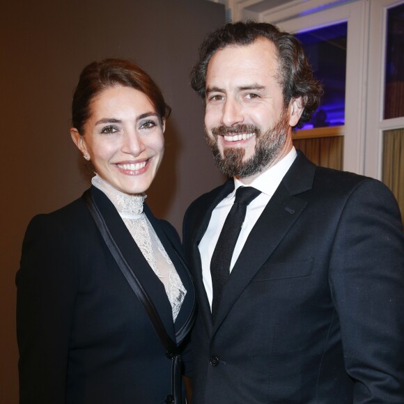 Caterina Murino et son compagnon l'avocat Edouard Rigaud - Dîner de gala de l'association AEM (Un Avenir pour les Enfants du Monde) au bénéfice des enfants du Rwanda organisée par Babeth Djian au Pavillon Ledoyen à Paris, France, le 7 décembre 2017. © Olivier Borde/Bestimage