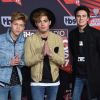 Le groupe Forever in your Mind (Emery Kelly, Ricky Garcia, Liam Attridge) à la soirée iHeartRadio Music awards à Inglewood, le 5 mars 2017