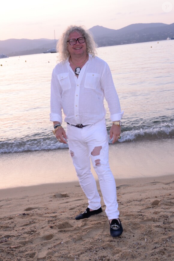 Exclusif - Pierre-Jean Chalençon - Soirée Marcel Campion au restaurant La Bouillabaisse Plage de Saint-Tropez, France, le 7 août 2019. © Rachid Bellak/Bestimage