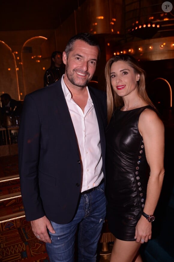 Exclusif - Arnaud Ducret et sa compagne Claire Francisci lors de la soirée d'inauguration du club Manko à Paris, France, le 12 septembre 2019. © Rachid Bellak/Bestimage