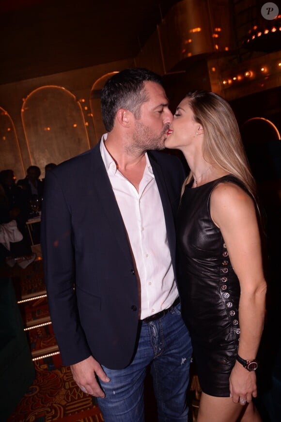 Exclusif - Arnaud Ducret et sa compagne Claire Francisci lors de la soirée d'inauguration du club Manko à Paris, France, le 12 septembre 2019. © Rachid Bellak/Bestimage