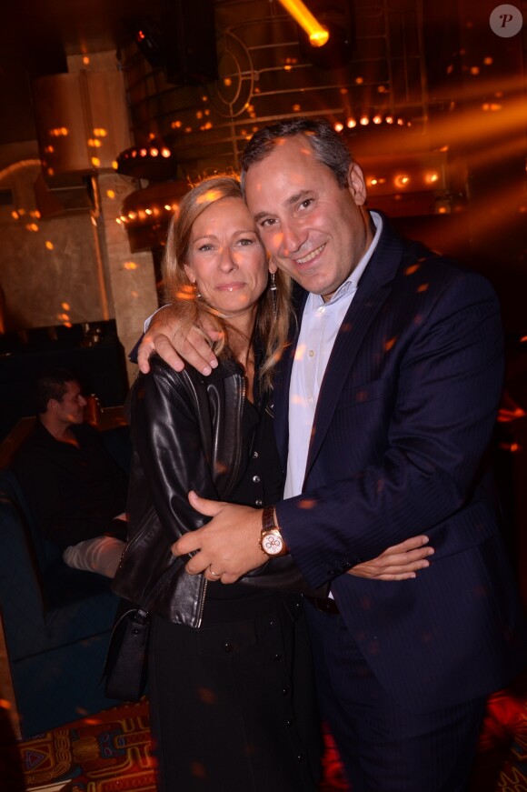 Exclusif - Anne Gravoin et Benjamin Patou (PDG de Moma Group) lors de la soirée d'inauguration du club Manko à Paris, France, le 12 septembre 2019. © Rachid Bellak/Bestimage