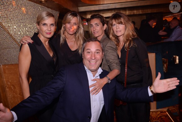 Exclusif - Mélita Toscan du Plantier, Mademoiselle Agnès (Agnès Boulard), Sarah Lavoine, Gwendoline Hamon et Benjamin Patou (PDG de Moma Group) lors de la soirée d'inauguration du club Manko à Paris, France, le 12 septembre 2019. © Rachid Bellak/Bestimage