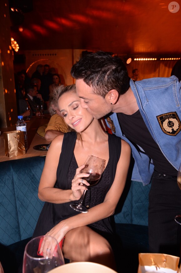 Exclusif - Maxime Dereymez et sa partenaire Clara Morgane dans Danse Avec Les Stars 2019 (DALS) lors de la soirée d'inauguration du club Manko à Paris, France, le 12 septembre 2019. © Rachid Bellak/Bestimage