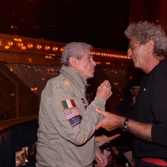 Exclusif - Claude Lelouch et Elie Chouraqui lors de la soirée d'inauguration du club Manko à Paris, France, le 12 septembre 2019. © Rachid Bellak/Bestimage