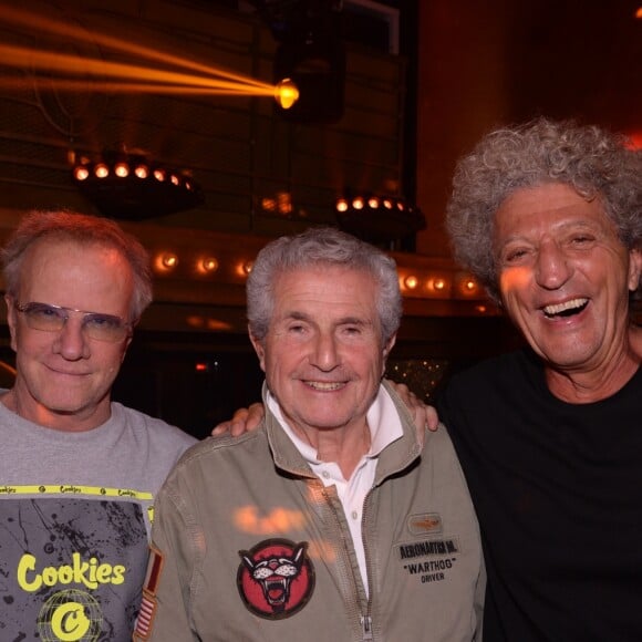 Exclusif - Christophe Lambert, Claude Lelouch et Elie Chouraqui lors de la soirée d'inauguration du club Manko à Paris, France, le 12 septembre 2019. © Rachid Bellak/Bestimage