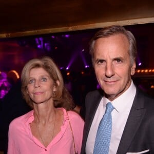 Exclusif - Bernard de la Villardière et sa femme Anne lors de la soirée d'inauguration du club Manko à Paris, France, le 12 septembre 2019. © Rachid Bellak/Bestimage