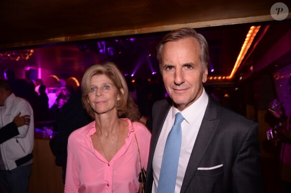 Exclusif - Bernard de la Villardière et sa femme Anne lors de la soirée d'inauguration du club Manko à Paris, France, le 12 septembre 2019. © Rachid Bellak/Bestimage