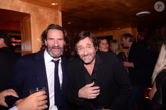 Exclusif - Frédéric Beigbeder et Pierre Palmade lors de la soirée d'inauguration du club Manko à Paris, France, le 12 septembre 2019. © Rachid Bellak/Bestimage