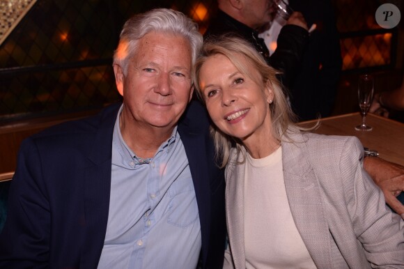 Exclusif - Pierre Dhostel et sa femme Carole Bellemare (rédactrice en chef adjointe Le Figaro) lors de la soirée d'inauguration du club Manko à Paris, France, le 12 septembre 2019. © Rachid Bellak/Bestimage