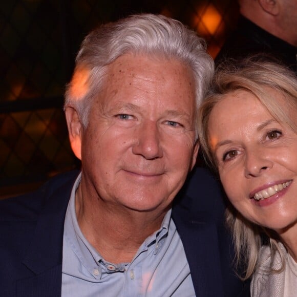 Exclusif - Pierre Dhostel et sa femme Carole Bellemare (rédactrice en chef adjointe Le Figaro) lors de la soirée d'inauguration du club Manko à Paris, France, le 12 septembre 2019. © Rachid Bellak/Bestimage