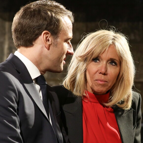 Le président de la république, Emmanuel Macron, la première dame Brigitte Macron, le président italien Sergio Mattarella et Laura Mattarella (la fille du président S.Mattarella) au Château de Chambord dans le cadre des célébrations du 500ème anniversaire de la mort de Léonard de Vinci, Loir-et-Cher, France, le 2 mai 2019.© Stéphane Lemouton / Bestimage