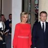 Le président de la République française Emmanuel Macron et sa femme la Première Dame Brigitte Macron - Dîner d'Etat du président de la République française en l'honneur du président de la République populaire de Chine lors de sa visite d'Etat en France du 24 au 26 mars 2019, au Palais de l'Elysée, à Paris, France, le 25 mars 2019. © Dominique Jacovides/Bestimage