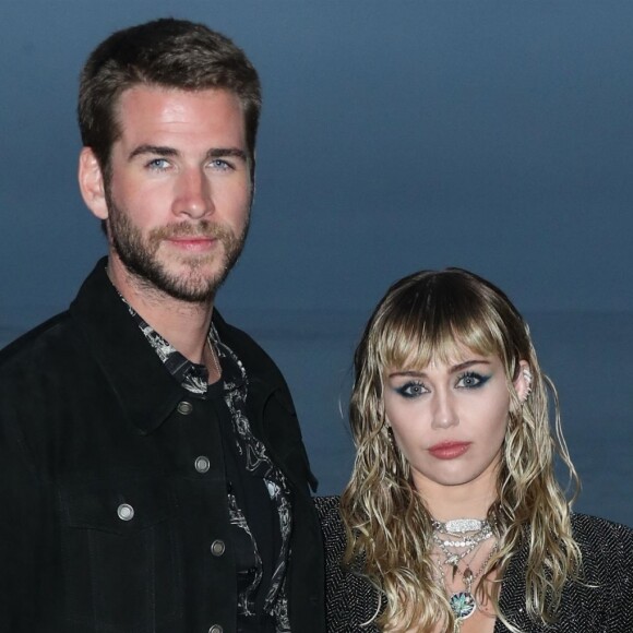 Liam Hemsworth, Miley Cyrus - Photocall - Saint Laurent présente sa collection homme printemps-été 2020 à Malibu le 6 juin 2019.