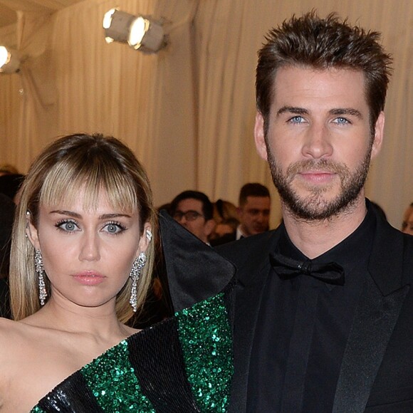 Miley Cyrus et son mari Liam Hemsworth - Arrivées des people à la 71ème édition du MET Gala (Met Ball, Costume Institute Benefit) sur le thème "Camp: Notes on Fashion" au Metropolitan Museum of Art à New York, le 6 mai 2019