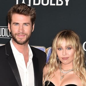 Miley Cyrus et son mari Liam Hemsworth - Avant-première du film "Avengers : Endgame" à Los Angeles, le 22 avril 2019.