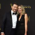 Jimmy Kimmel, Molly McNearney à la soirée des "2019 Creative Arts Emmy Awards" au Microsoft Theater à Los Angeles, Californie, Etats-Unis, le 14 septembre 2019.