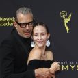 Jeff Goldblum et sa femme Emilie Livingston à la soirée des "2019 Creative Arts Emmy Awards" au Microsoft Theater à Los Angeles, Californie, Etats-Unis, le 14 septembre 2019.