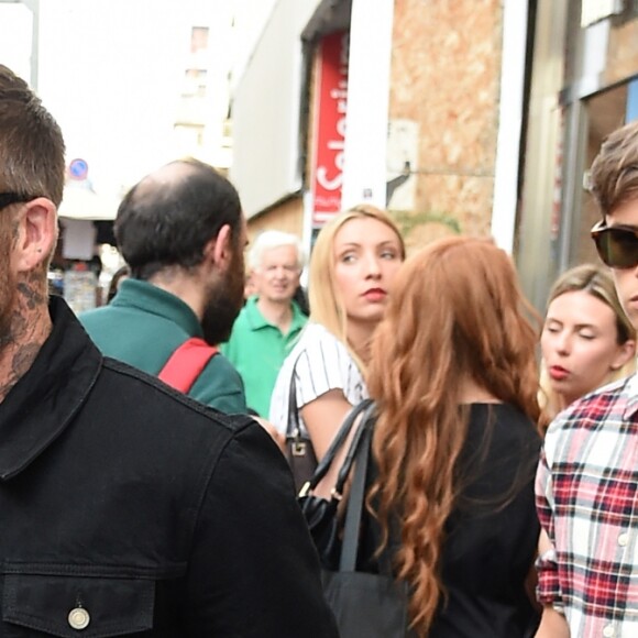 David Beckham et son fils Romeo lors d'une sortie père fils à Milan le 19 juin 2019.
