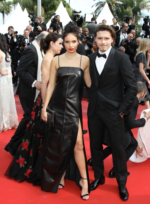 Brooklyn Beckham et sa compagne Hana Cross à la projection du film "Once Upon a Time... in Hollywood" lors du 72ème Festival International du Film de Cannes, France, le 21 mai 2019. © Denis Guignebourg/Bestimage