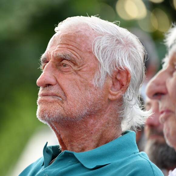 Exclusif - Jean-Paul Belmondo - Gala de boxe "No Limit Episode IX" organisé par B. Asloum (ancien champion du monde de boxe) en plein air au théâtre Tivol au Cannet le 18 juillet 2019. © Bruno Bebert/Bestimage