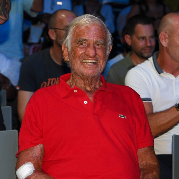 Jean-Paul Belmondo lors du combat de boxe super-lourds "Tony Yoka - Alexander Dimitrenko" à l'Azur Arena. Tony Yoka a été déclaré vainqueur par K.O. à la 3ème reprise. Antibes, le 13 juillet 2019. © Lionel Urman/Bestimage
