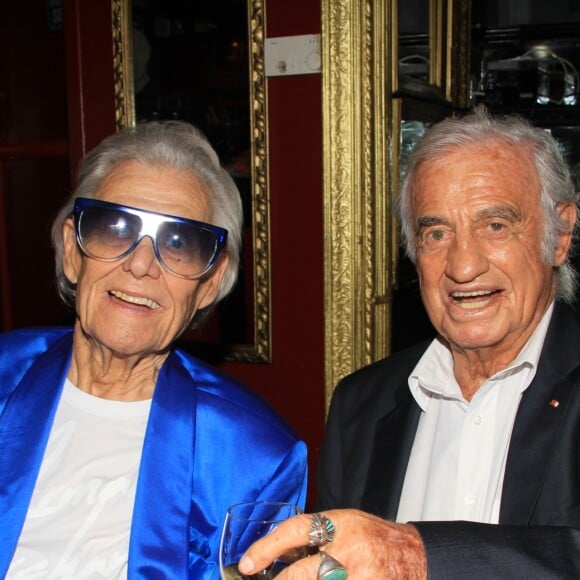Michou, Jean-Paul Belmondo - Michou fête son 88ème anniversaire dans son cabaret avec ses amis à Paris le 18 juin 2019. © Philippe Baldini/Bestimage